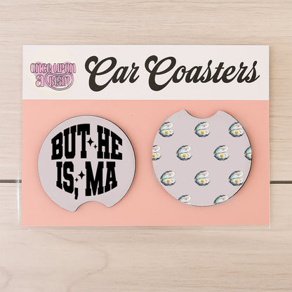 Real Housewives RHORI Car Coasters: Bravo Real Housewives of Rhode Island Themed Neoprene Coasters for Car