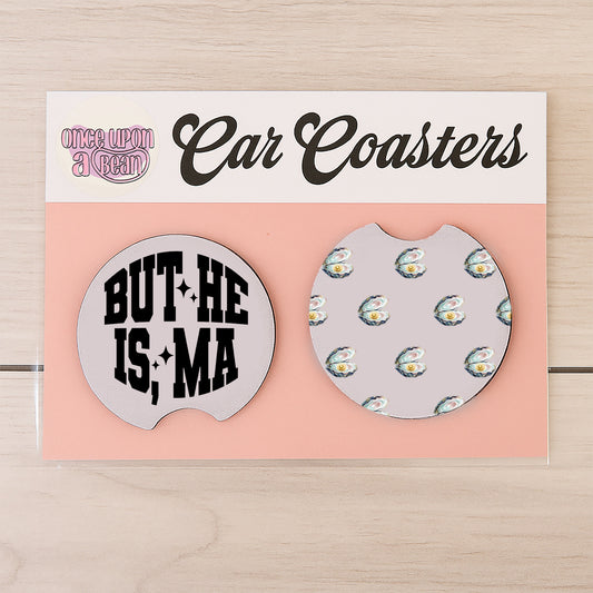 Real Housewives RHORI Car Coasters: Bravo Real Housewives of Rhode Island Themed Neoprene Coasters for Car