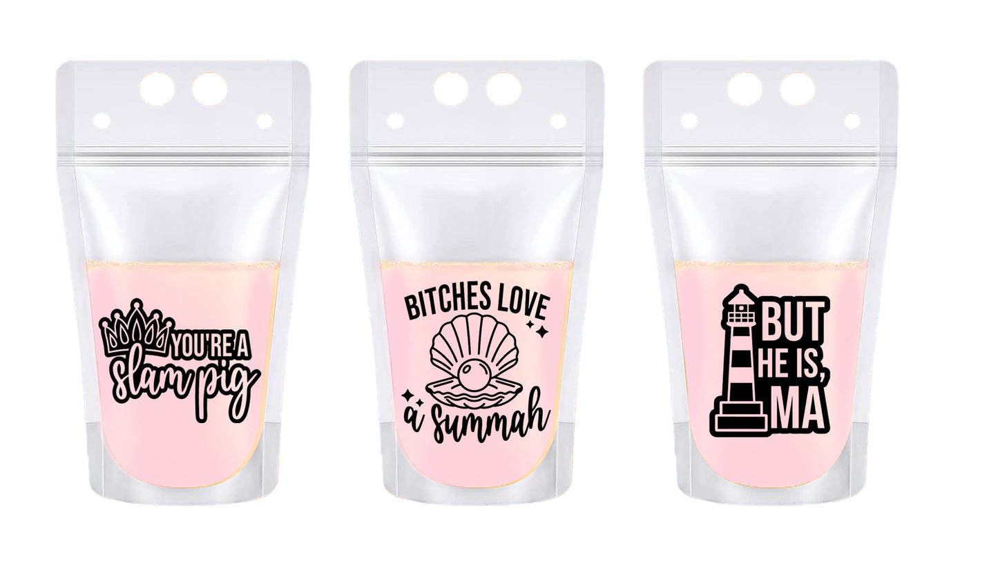 Bravo RHORI Real Housewives of Rhode Island Drink Pouches Bachelorette Party Favors