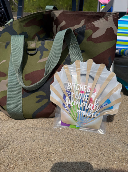 Bravo RHORI Bitches Love Summah Shell Shaped Hangover Kit Bachelorette Girls Trip Recovery Pouch