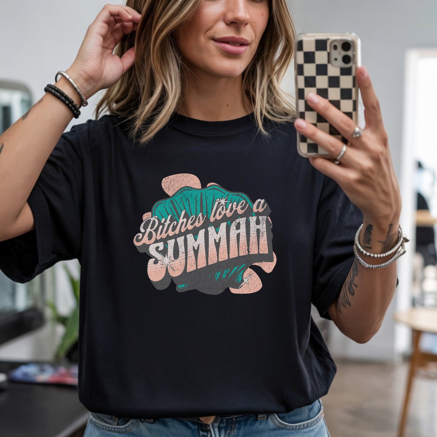 Bravo RHORI Real Housewives of Rhode Island Bitches Love a Summah Shirt