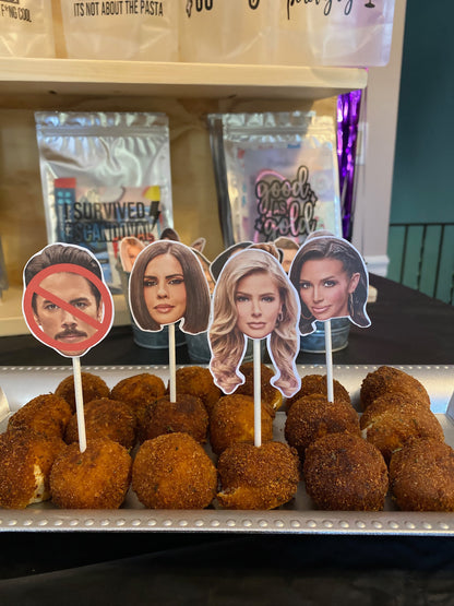 Vanderpump Rules Cupcake Toppers and Cocktail Picks Bravo TV Party Decorations