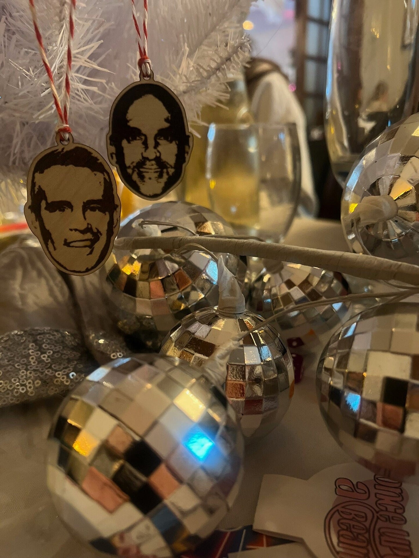 Bravo #1 Guys in the Group Ornament or Magnet Set - Holiday Gift Bravo Christmas - Secret Santa - White Elephant Last Minute Gift - Gift Set