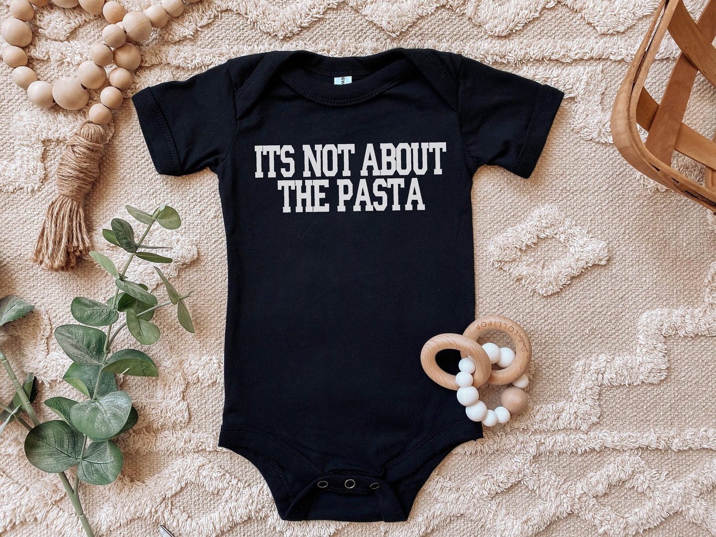 Not About the Pasta Infant Bodysuit Vanderpump Rules - Baby Shower Bravo Gift - Team Ariana Baby Bravo Party Last Minute Gift New Mom