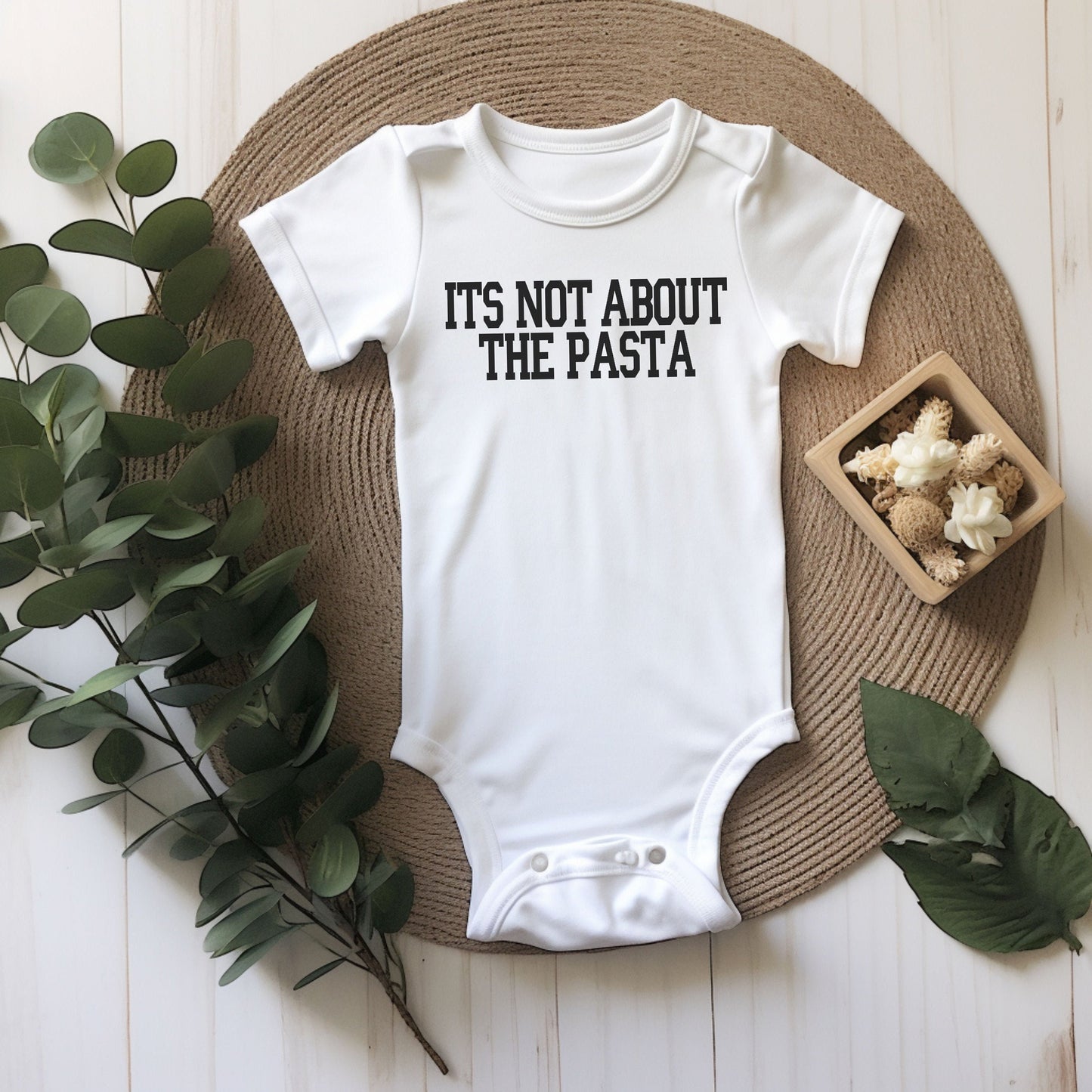 Not About the Pasta Infant Bodysuit Vanderpump Rules - Baby Shower Bravo Gift - Team Ariana Baby Bravo Party Last Minute Gift New Mom