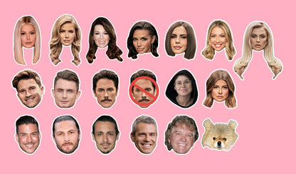 Vanderpump Rules Cupcake Toppers and Cocktail Picks Bravo TV Party Decorations