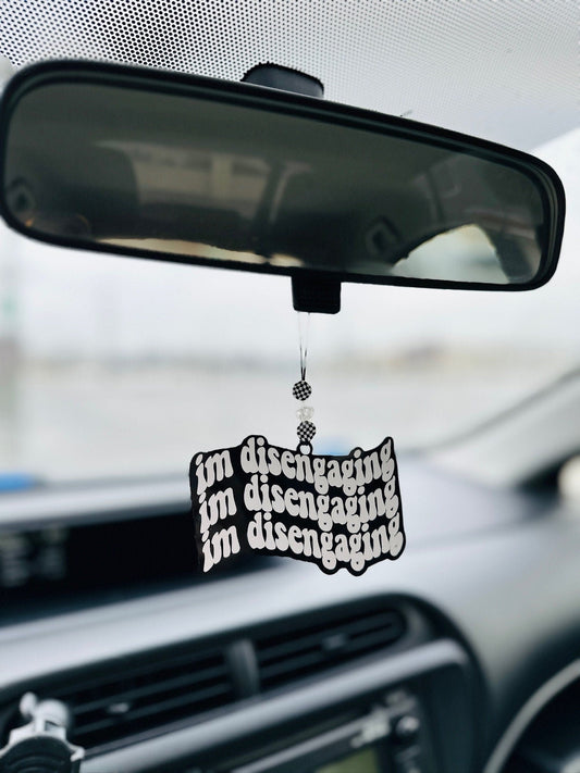 Real Housewives RHOSLC Car Charm: "I'm Disengaging" Acrylic Gift Tag