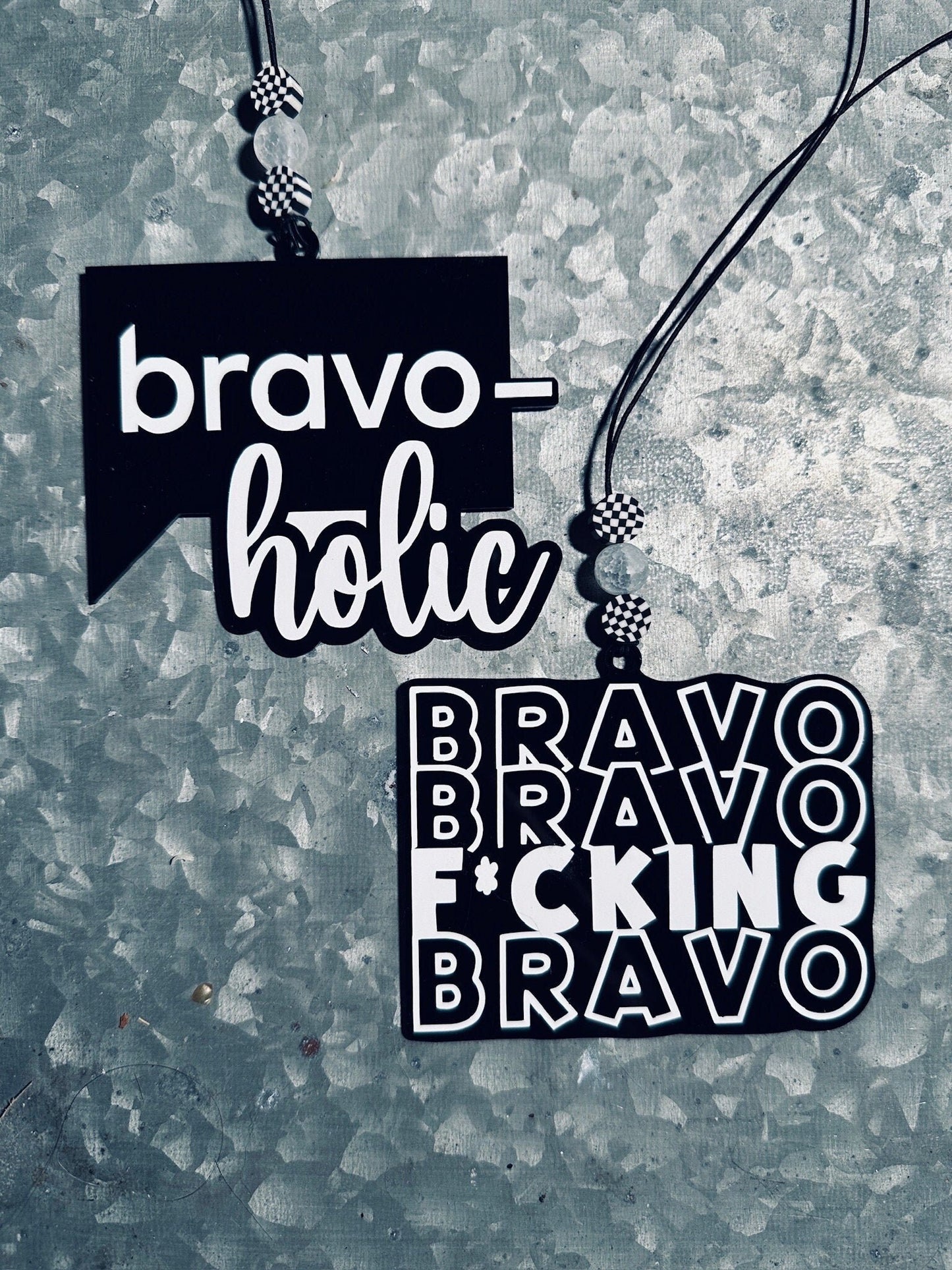 Real Housewives Bravo F*ing Bravo Car Charm: RHOBH Fan Gift Tag