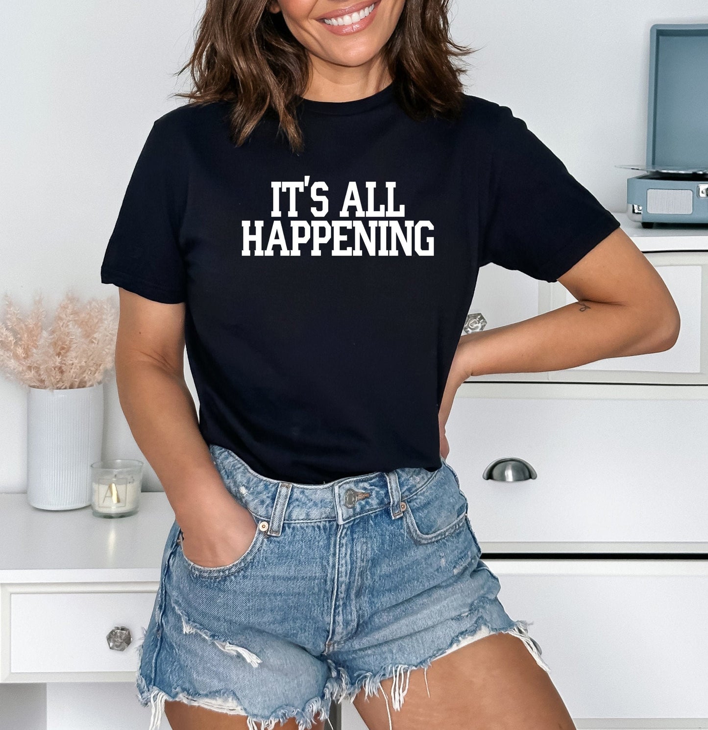 Its All Happening Sweatshirt or T-Shirt Vanderpump Rules - Scheana Shay Bravo Gift Shirt - Crew Neck Shirt Bravo Party