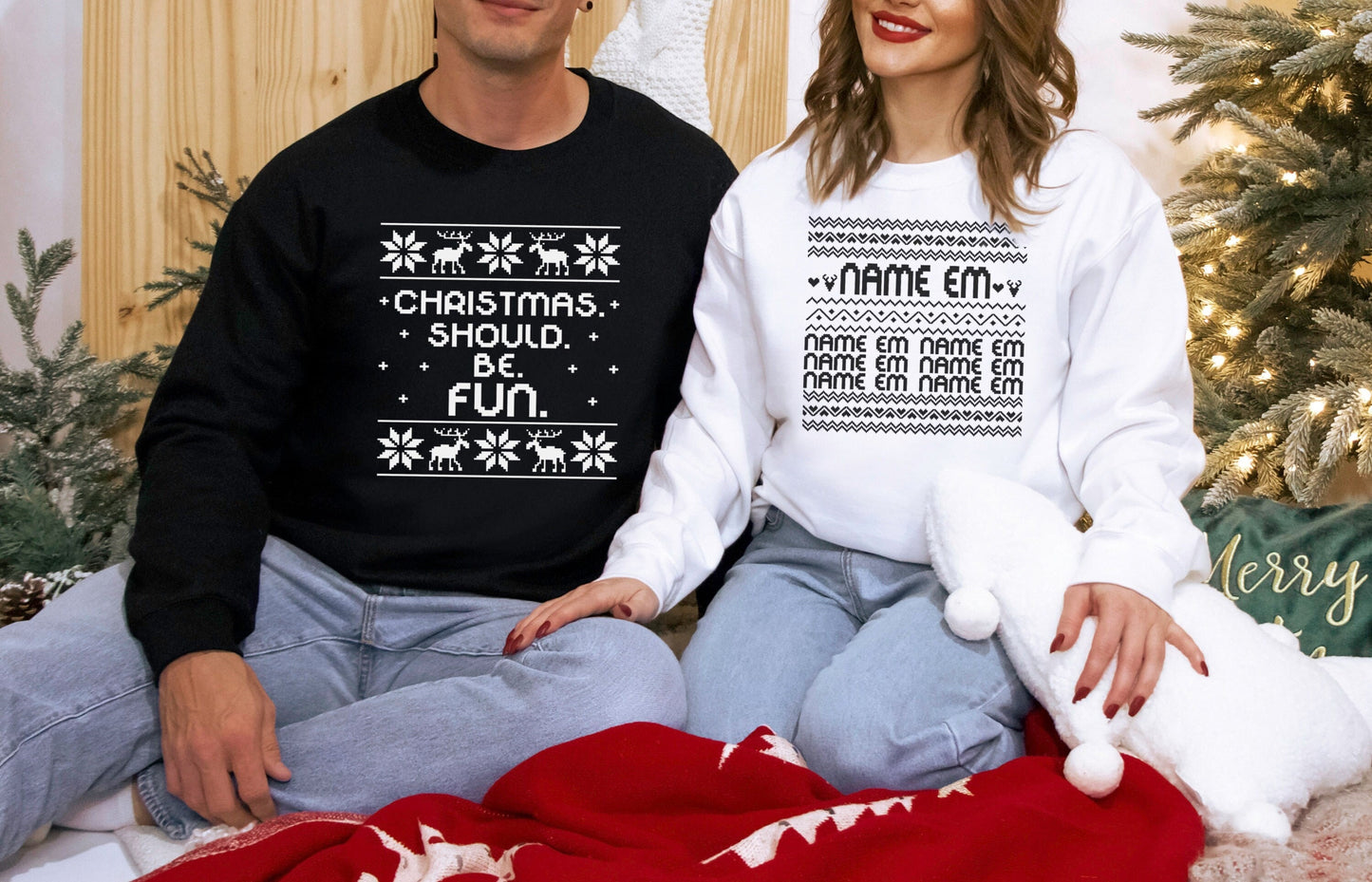 Bravo Summer House Christmas Ugly Sweater Christmas Should Be Fun Crew Shirt
