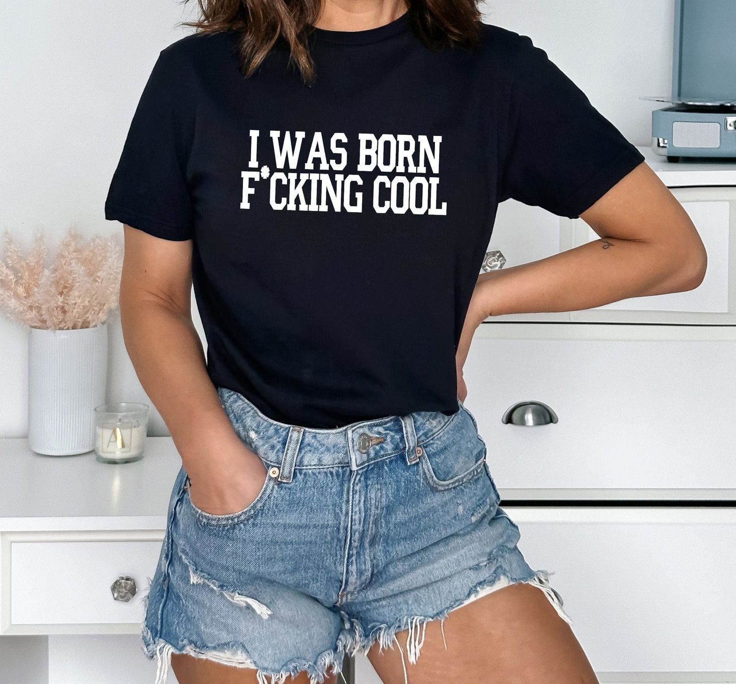 I Was Born Cool Sweatshirt or T-Shirt Vanderpump Rules - Ariana Madix Bravo Gift Shirt - Crew Neck, Team Ariana Bravo Party