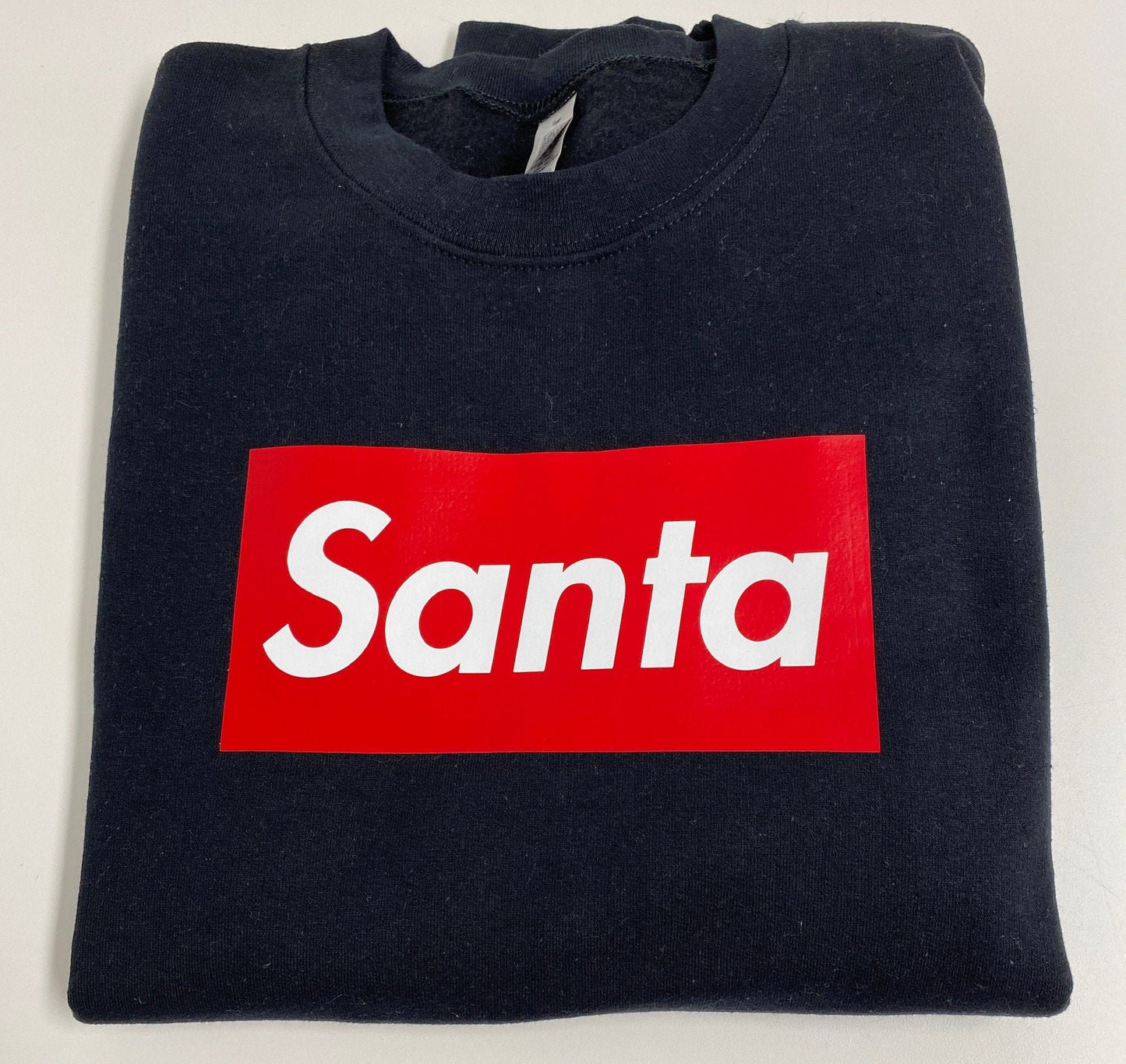 Santa Designer Inspired Christmas Sweatshirt: Unisex Party Shirt