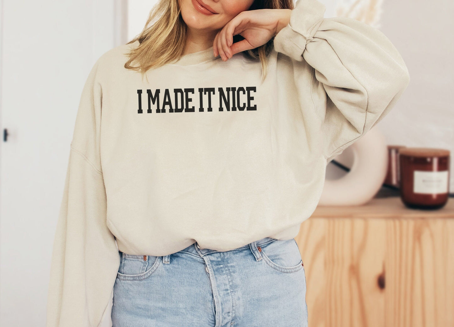 Made it Nice Sweatshirt or T-Shirt RHONY - Bluestone Manor Bravo Gift Shirt - Crew Neck, Holiday Christmas Gift Bravo Party - Bravocon