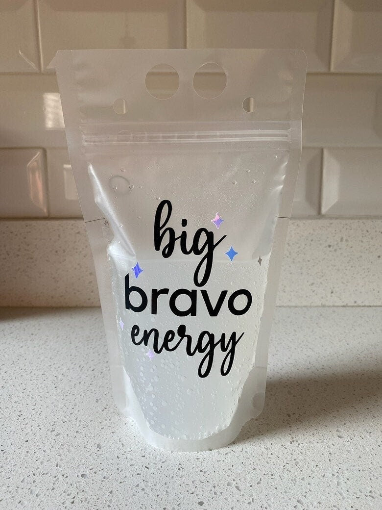 Real Housewives Andy Cohen Bravo Drink Pouches: Real Housewives Party Favors