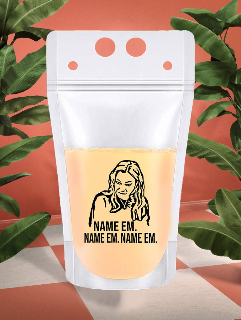 Real Housewives RHOBH Drink Pouches: Bravo Bachelorette Party Favors