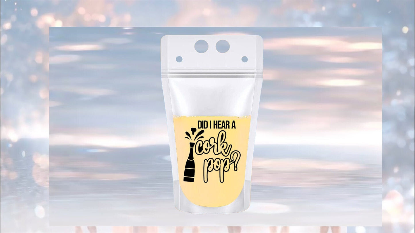 Real Housewives RHOC Drink Pouches: Bravo Bachelorette Party Favors