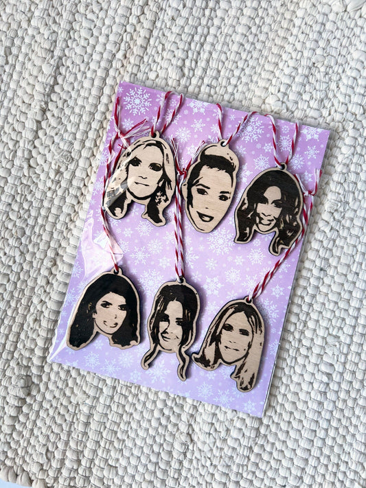 Bravo OG Real Housewives Ornament or Magnet Set - Holiday Gift Bravo Christmas - Secret Santa - White Elephant Last Minute Gift - Gift Set