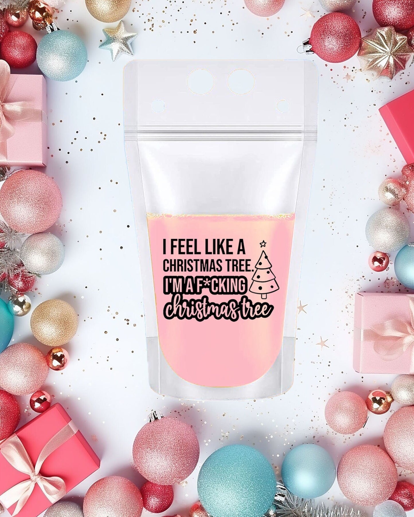 Real Housewives Bravo Christmas Drink Pouches: Bravo Holiday Party Favors