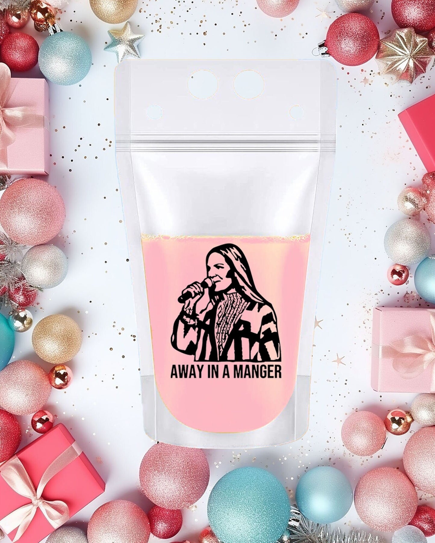 Real Housewives Bravo Christmas Drink Pouches: Bravo Holiday Party Favors