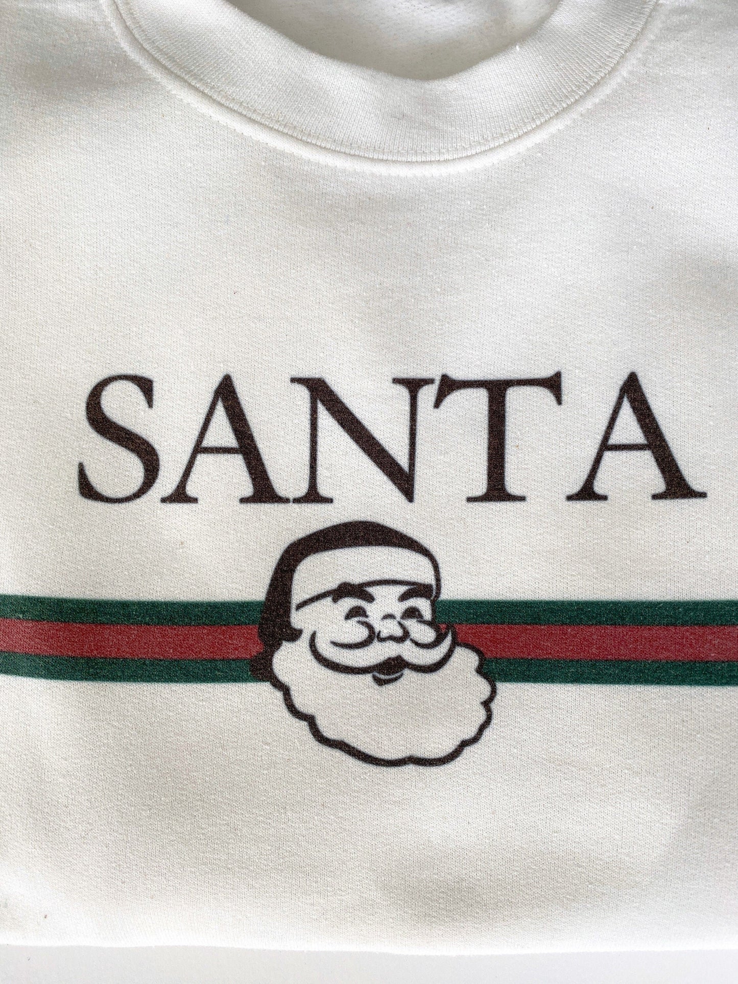 Santa-ucci Christmas Sweatshirt: Designer Inspired Unisex Party Shirt