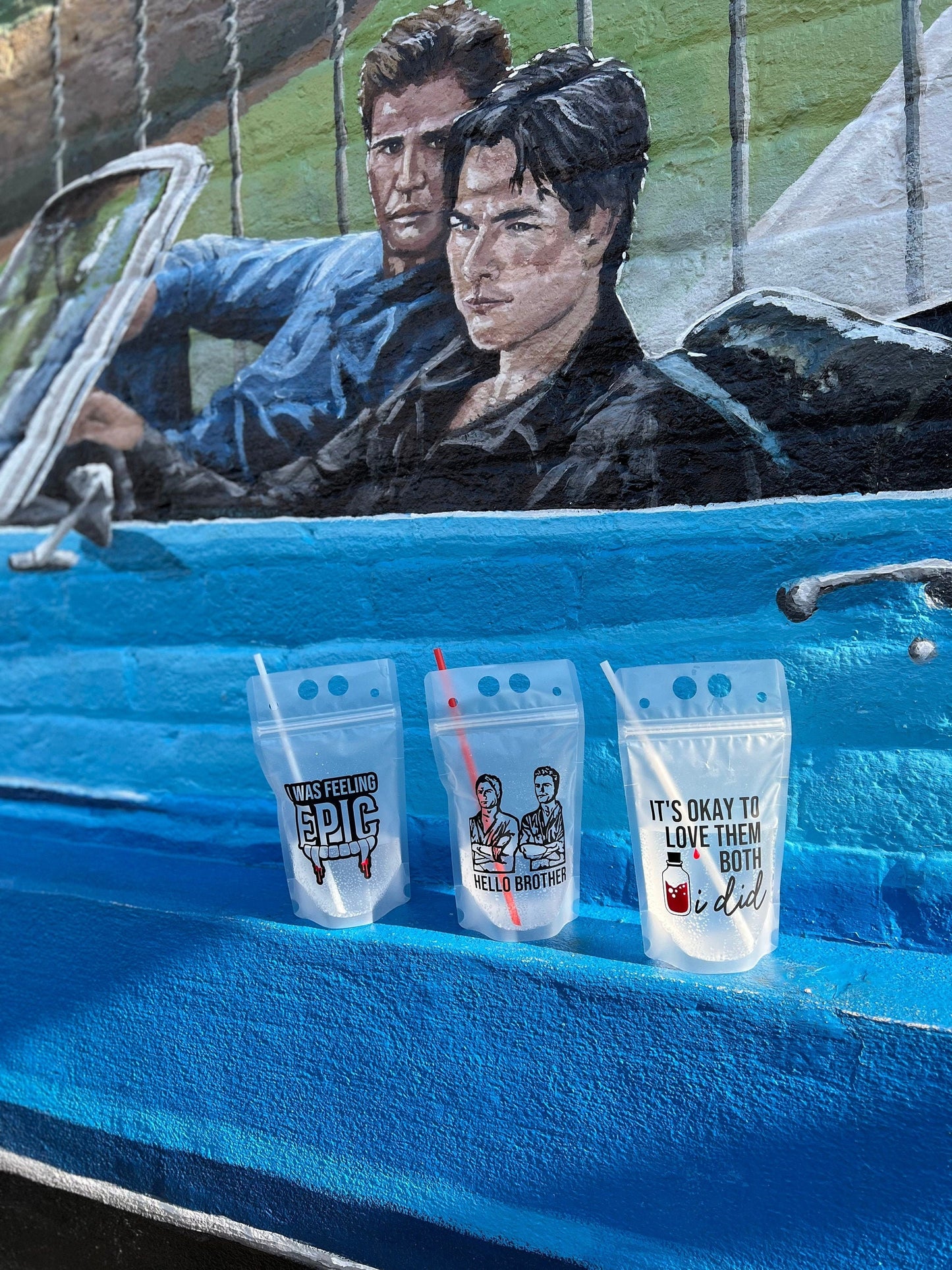 Vampire Diaries Drink Pouches: TVD Bachelorette Party Favors