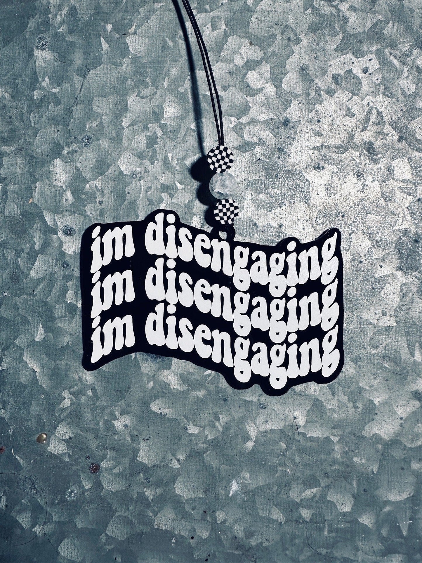 Real Housewives RHOSLC Car Charm: "I'm Disengaging" Acrylic Gift Tag