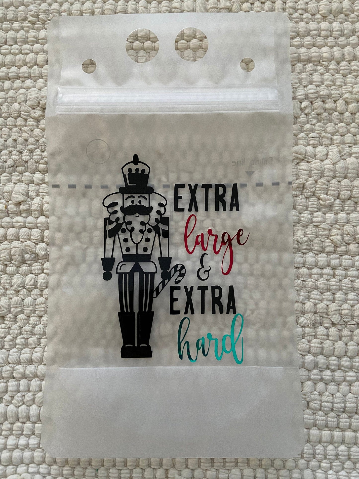 Funny Christmas Drink Pouches: Holiday Party Favors