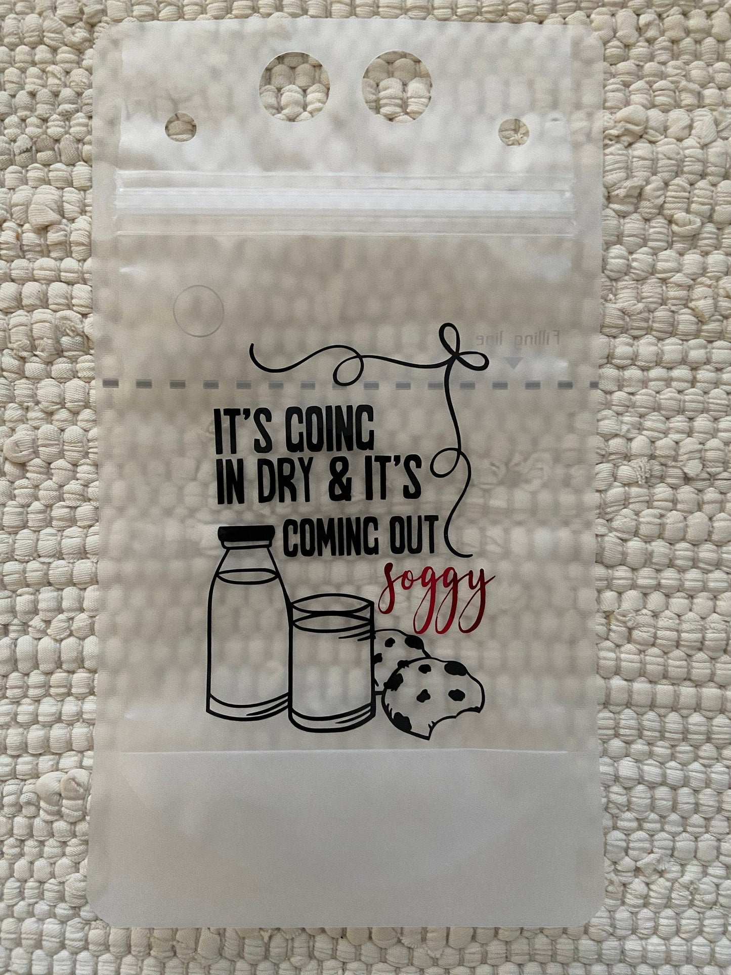 Funny Christmas Drink Pouches: Holiday Party Favors