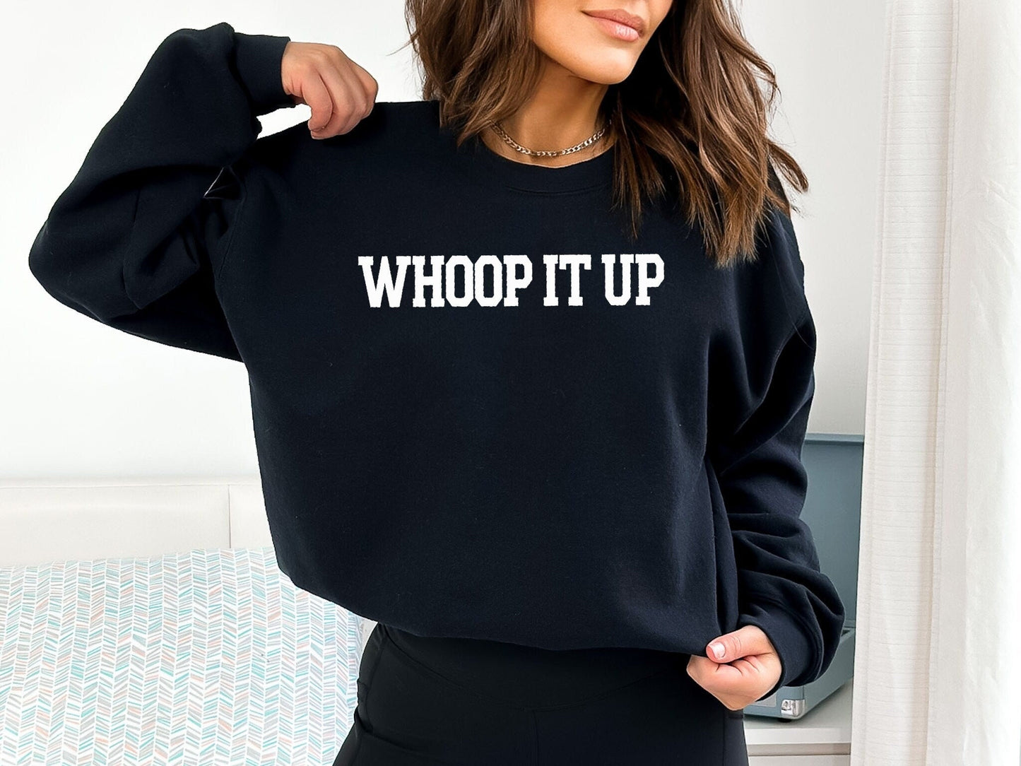 Real Housewives Whoop It Up Sweatshirt or T-Shirt OC - Bravo Gift Shirt - RHOC Crew Neck Bravo Bachelorette Last Minute Gift - Bravocon