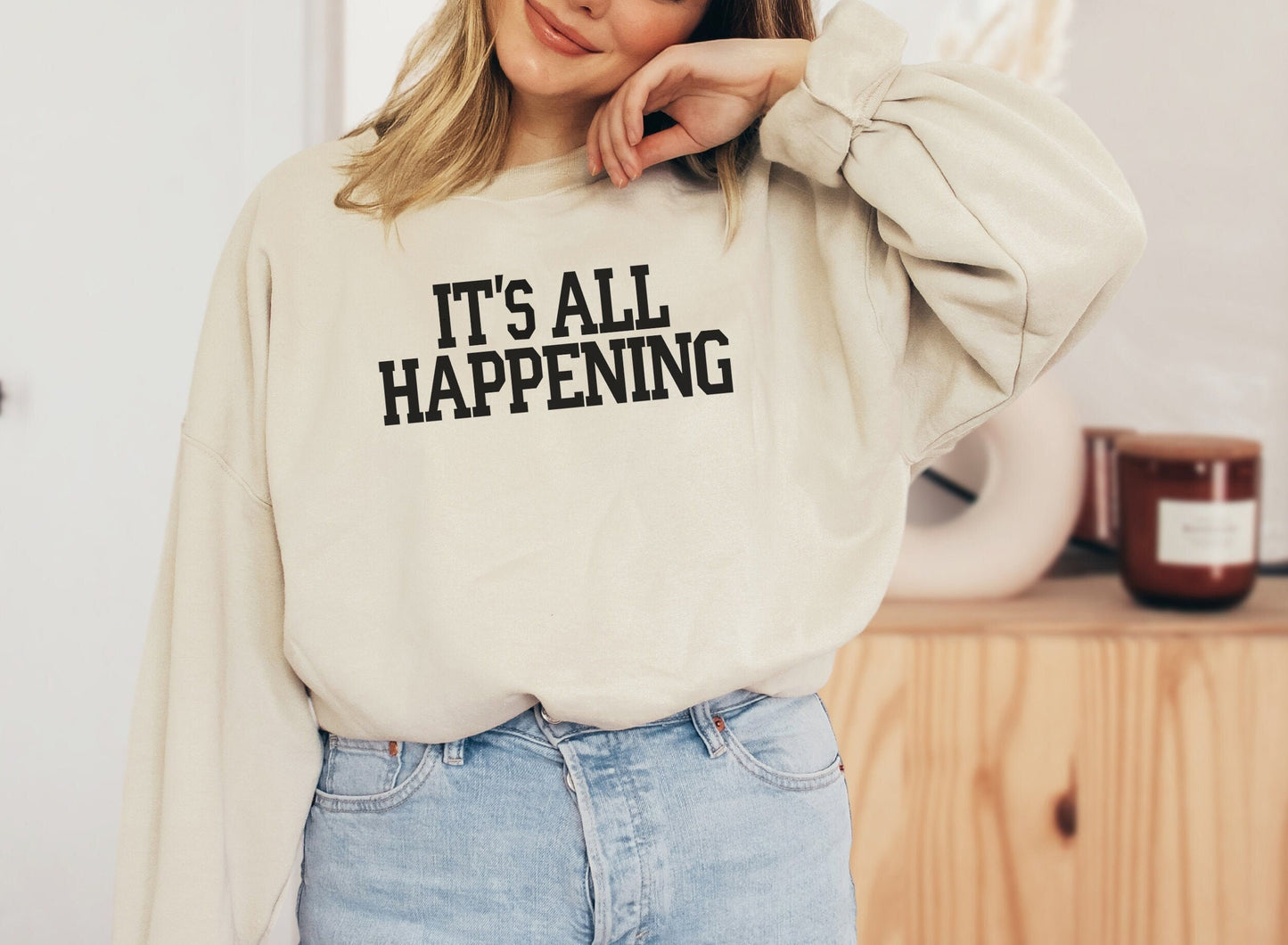 Its All Happening Sweatshirt or T-Shirt Vanderpump Rules - Scheana Shay Bravo Gift Shirt - Crew Neck Shirt Bravo Party