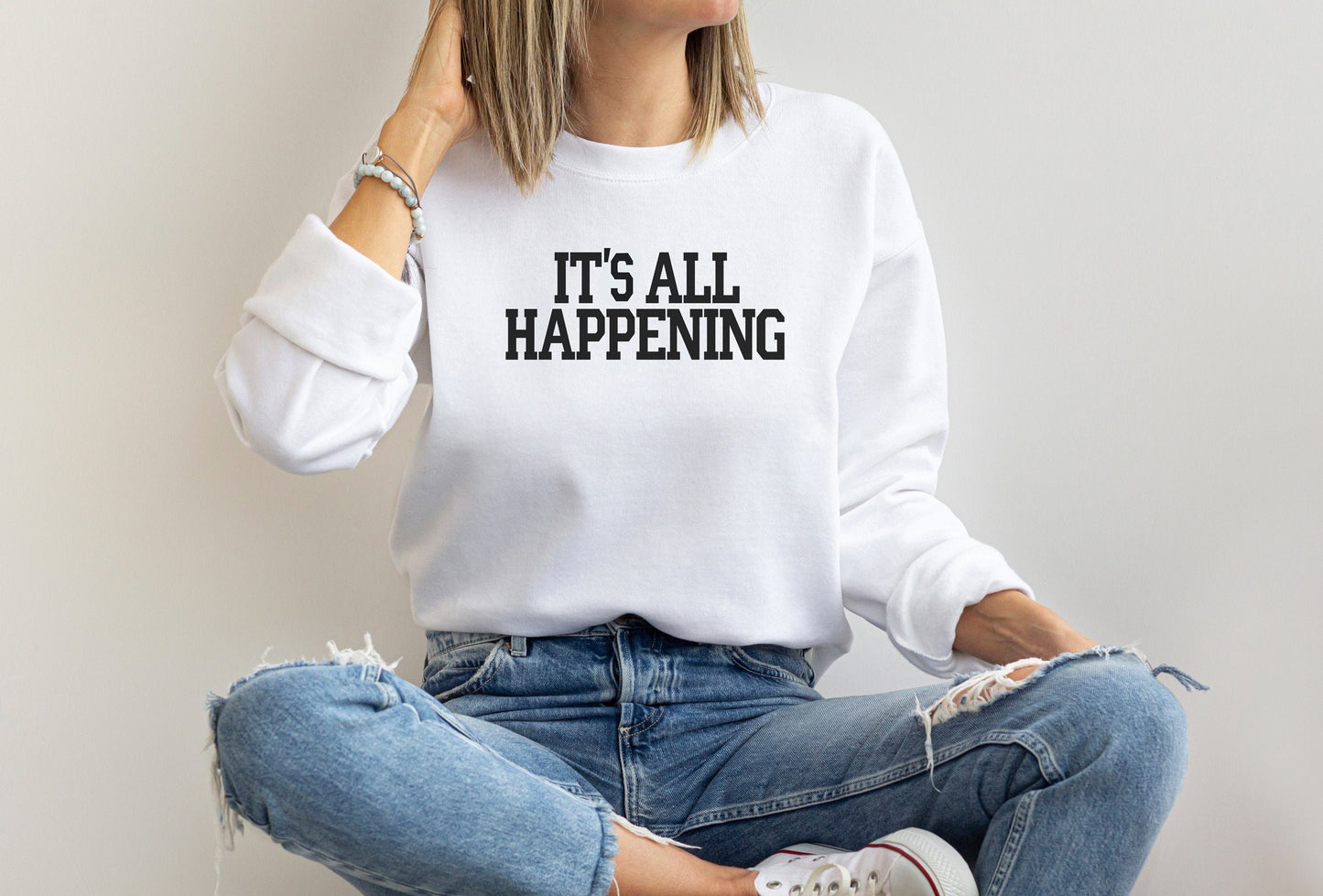 Its All Happening Sweatshirt or T-Shirt Vanderpump Rules - Scheana Shay Bravo Gift Shirt - Crew Neck Shirt Bravo Party