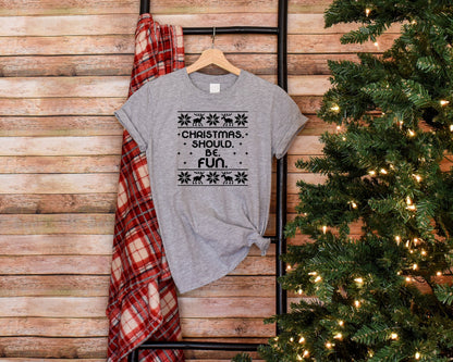 Bravo Summer House Christmas Ugly Sweater Christmas Should Be Fun Crew Shirt