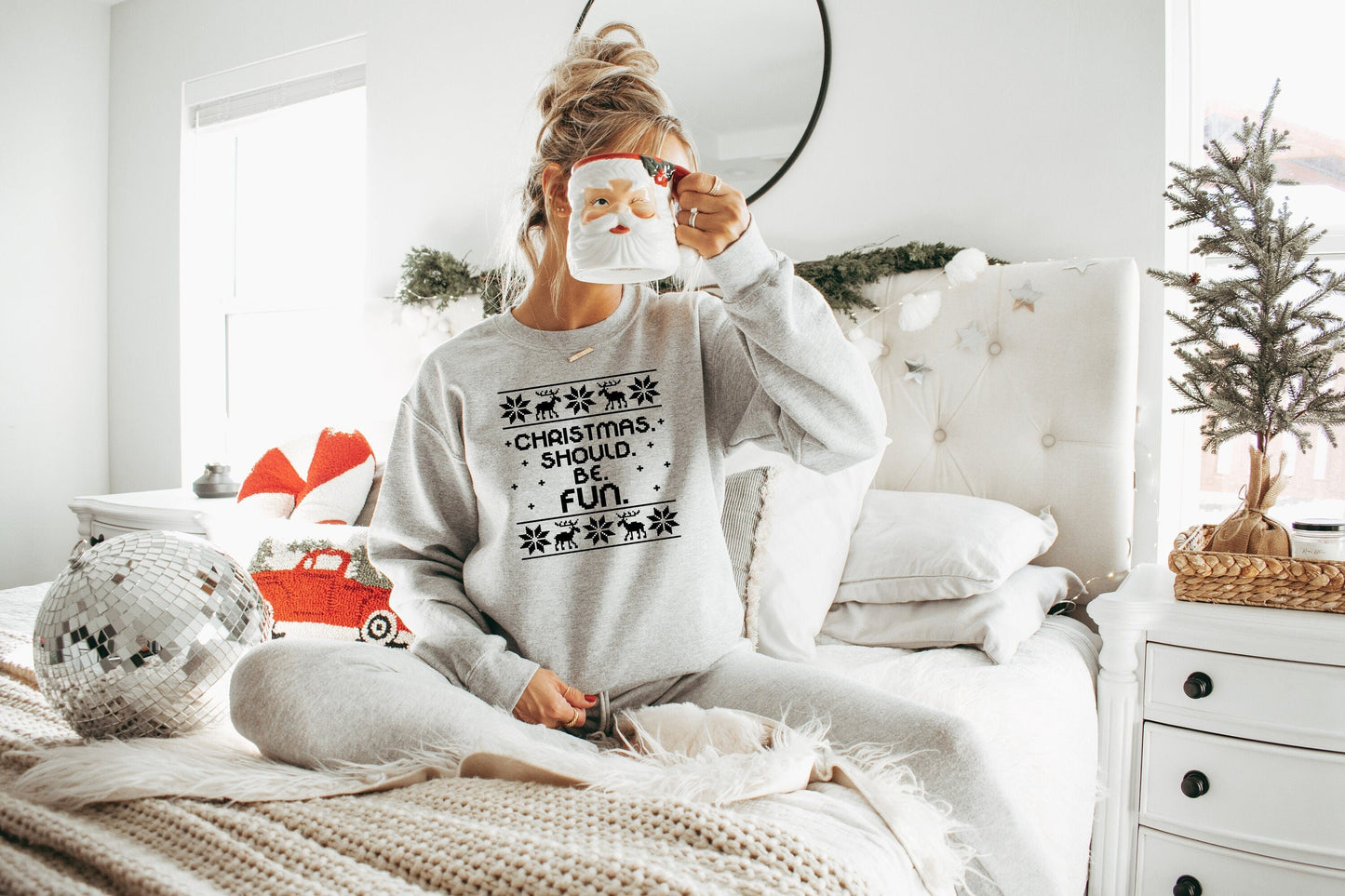 Bravo Summer House Christmas Ugly Sweater Christmas Should Be Fun Crew Shirt