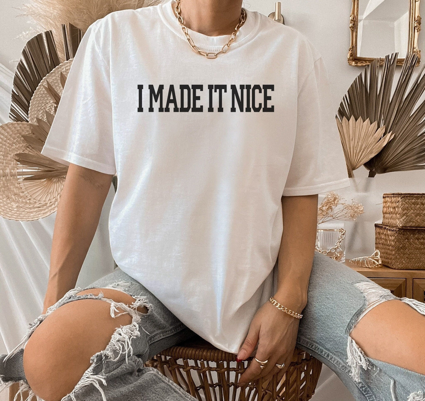 Made it Nice Sweatshirt or T-Shirt RHONY - Bluestone Manor Bravo Gift Shirt - Crew Neck, Holiday Christmas Gift Bravo Party - Bravocon