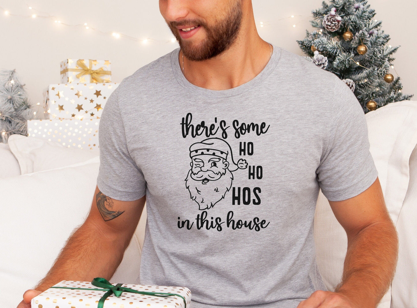 Ho Ho Hos Christmas Sweatshirt: Funny Holiday Party Shirt