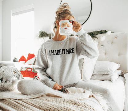 Made it Nice Sweatshirt or T-Shirt RHONY - Bluestone Manor Bravo Gift Shirt - Crew Neck, Holiday Christmas Gift Bravo Party