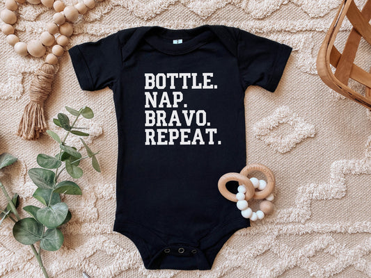 Real Housewives Bottle Nap Bravo Infant Bodysuit Vanderpump Rules - Baby Shower Bravo Gift - Bravo Party- Gift Newborn Present New Mom