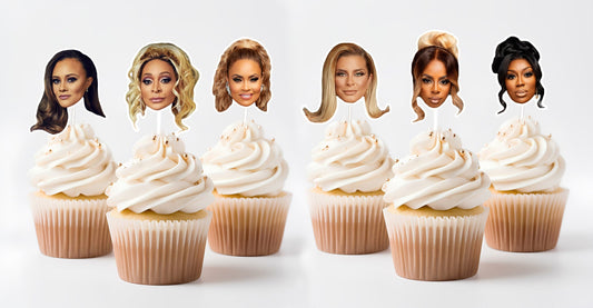 Real Housewives RHOP Cupcake Toppers: Real Housewives of Potomac Party Decorations