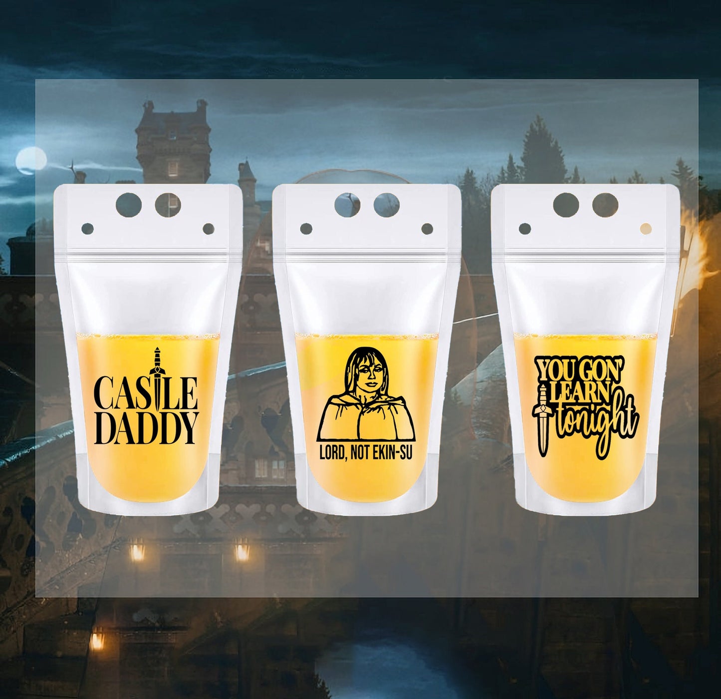 Traitors Drink Pouches: Reality TV Party Favors