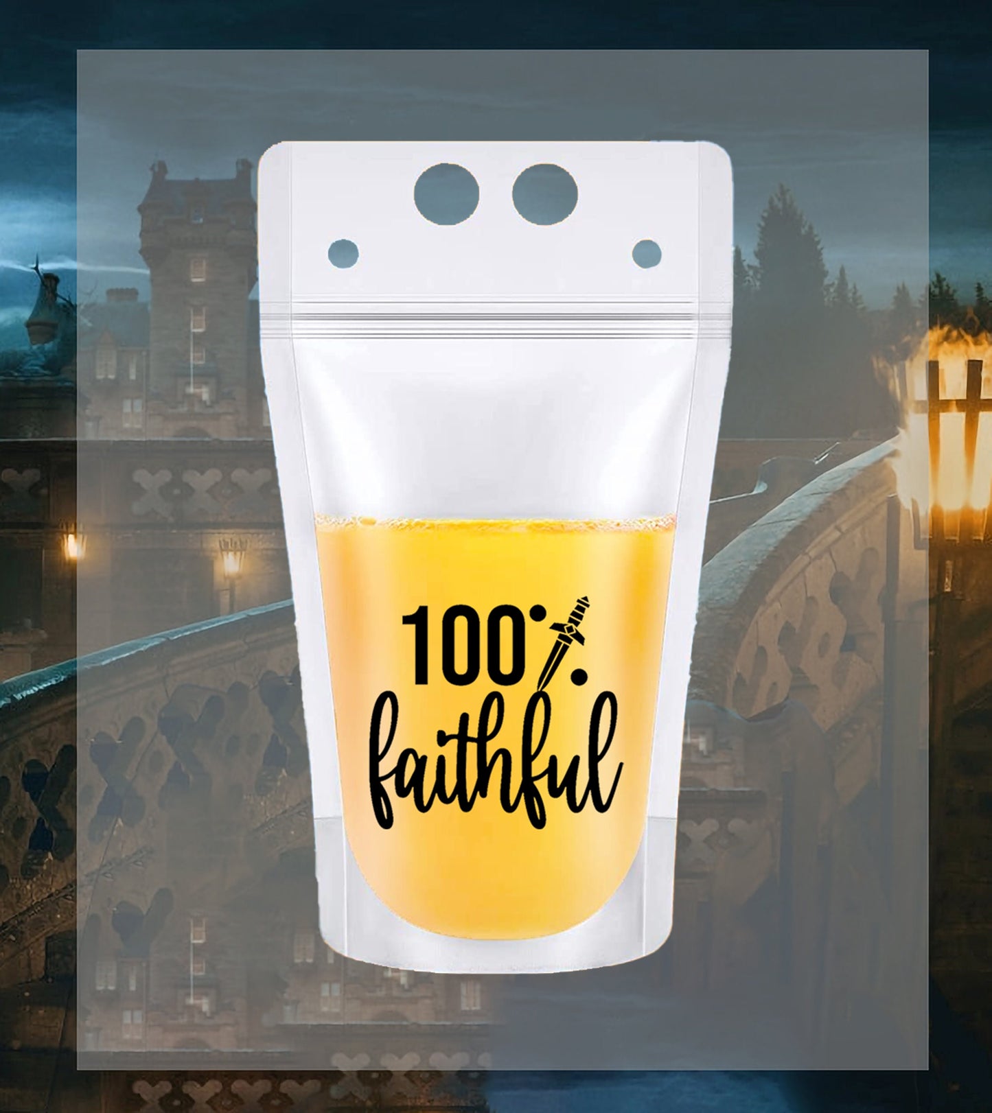 Traitors Faithful Drink Pouches: Reality TV Party Favors