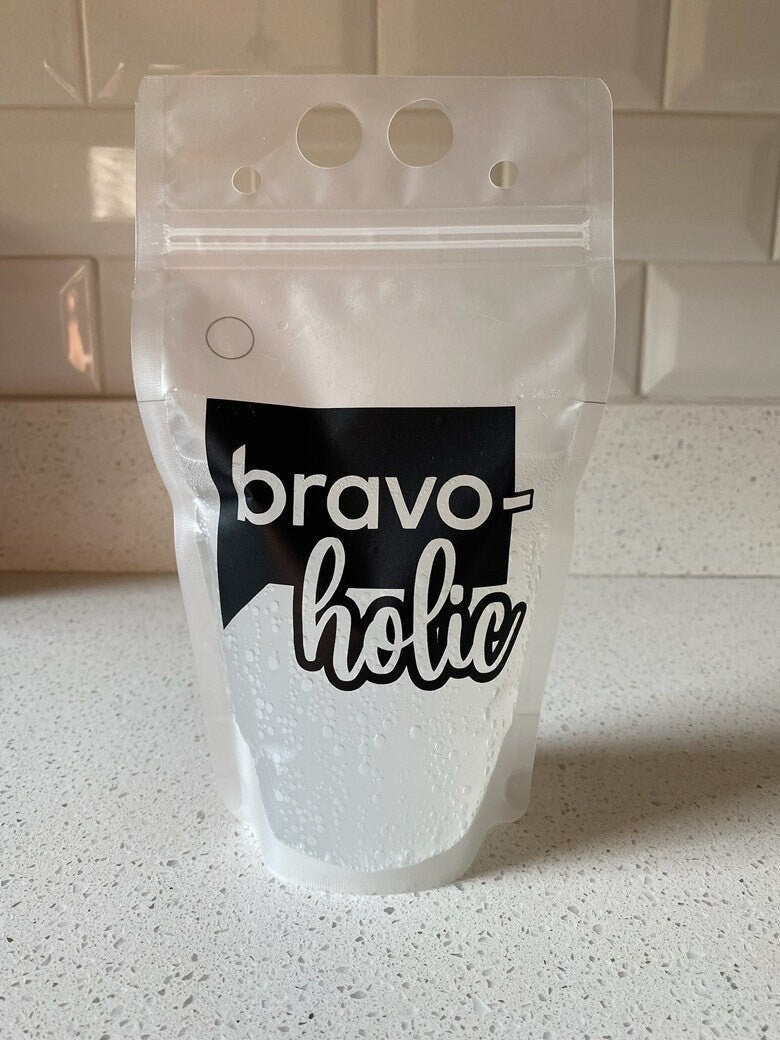 Real Housewives Andy Cohen Bravo Drink Pouches: Real Housewives Party Favors