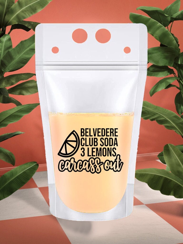 Real Housewives RHOBH Drink Pouches: Bravo Bachelorette Party Favors
