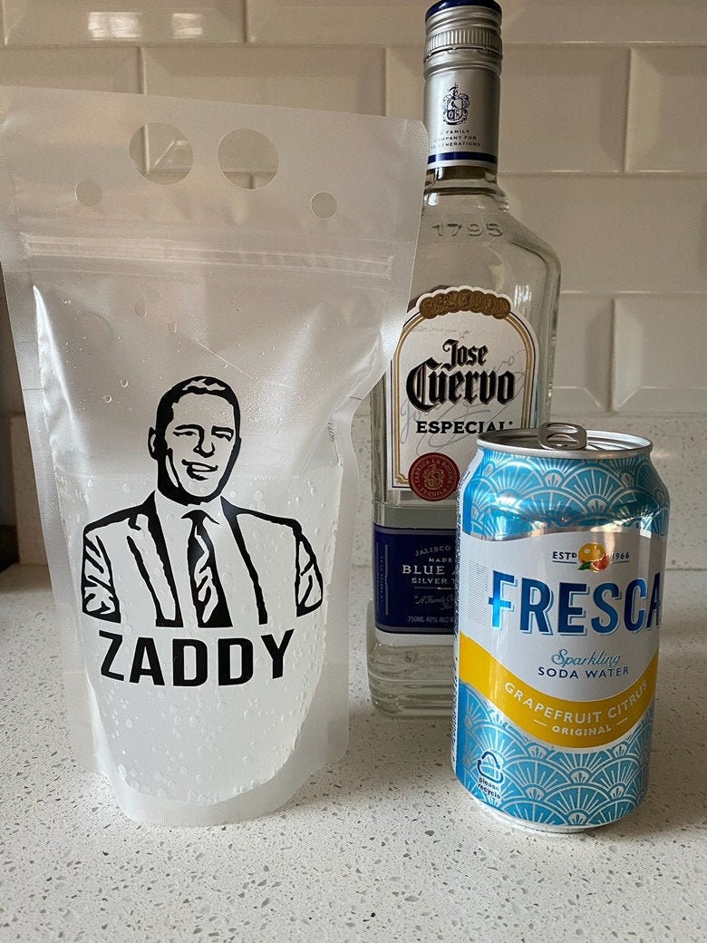 Real Housewives Andy Cohen Bravo Drink Pouches: Real Housewives Party Favors