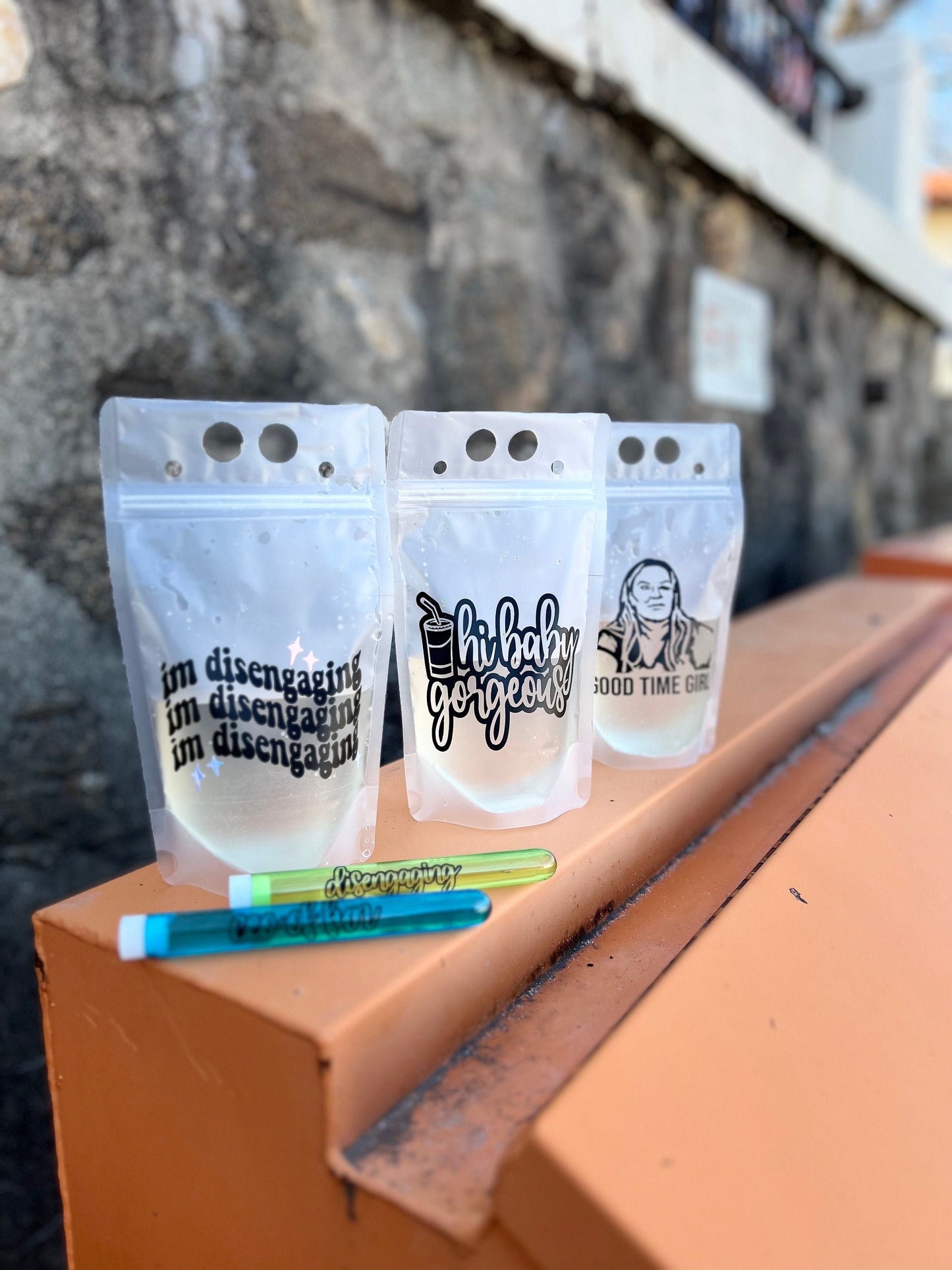 Real Housewives RHOSLC Drink Pouches: Bravo Bachelorette Party Favors