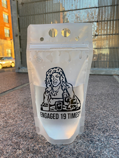 Real Housewives RHONJ Drink Pouches: Bravo Bachelorette Party Favors