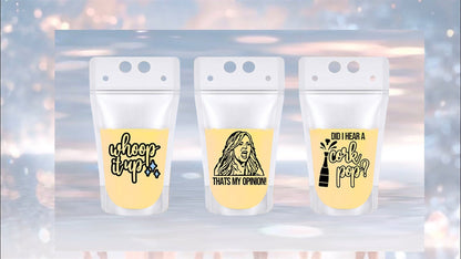 Real Housewives RHOC Drink Pouches: Bravo Bachelorette Party Favors
