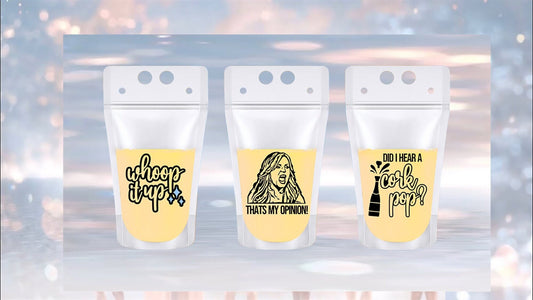 Real Housewives RHOC Drink Pouches: Bravo Bachelorette Party Favors