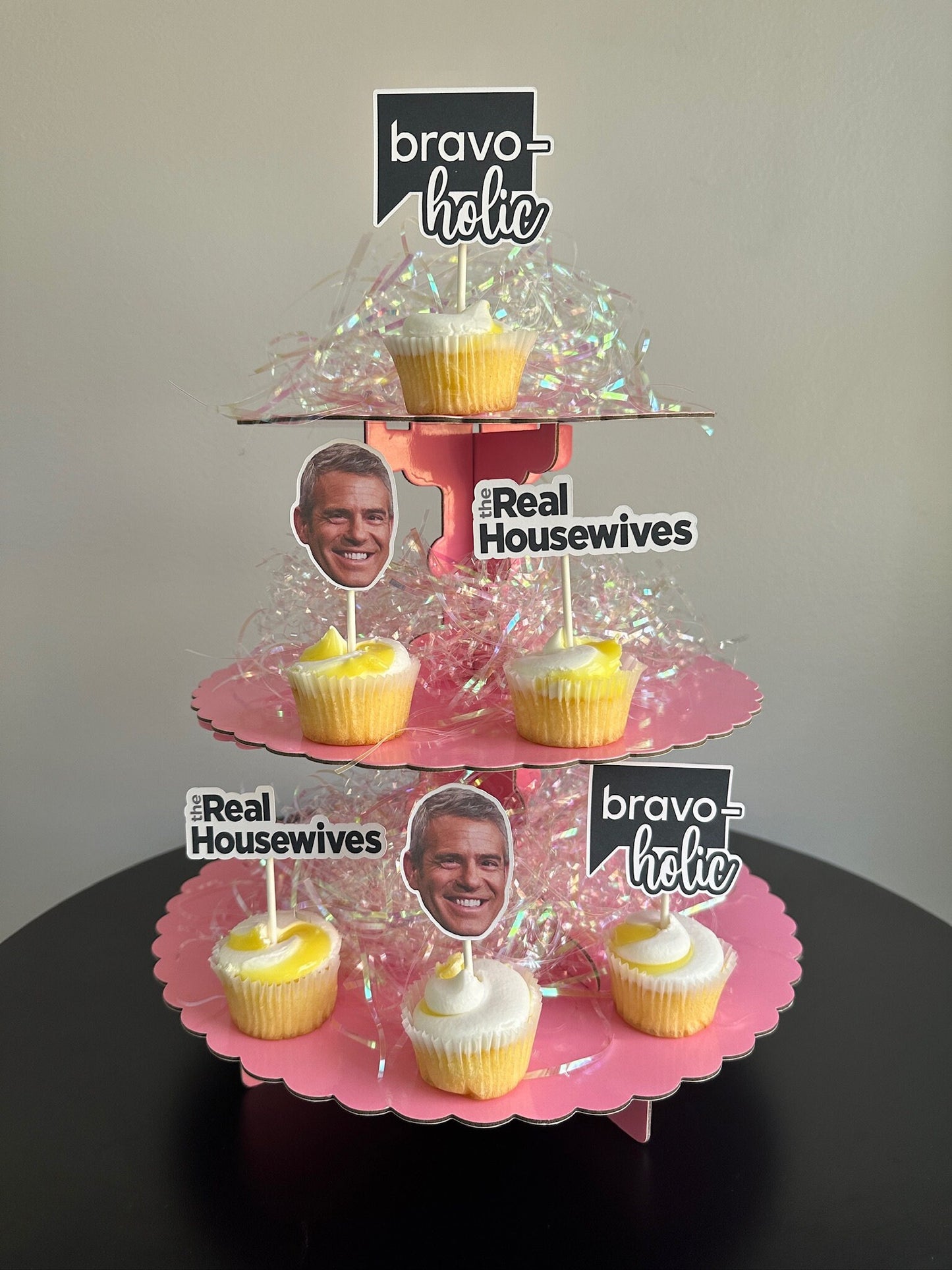 Real Housewives Andy Cohen Cupcake Toppers: Bravo TV Party Decor