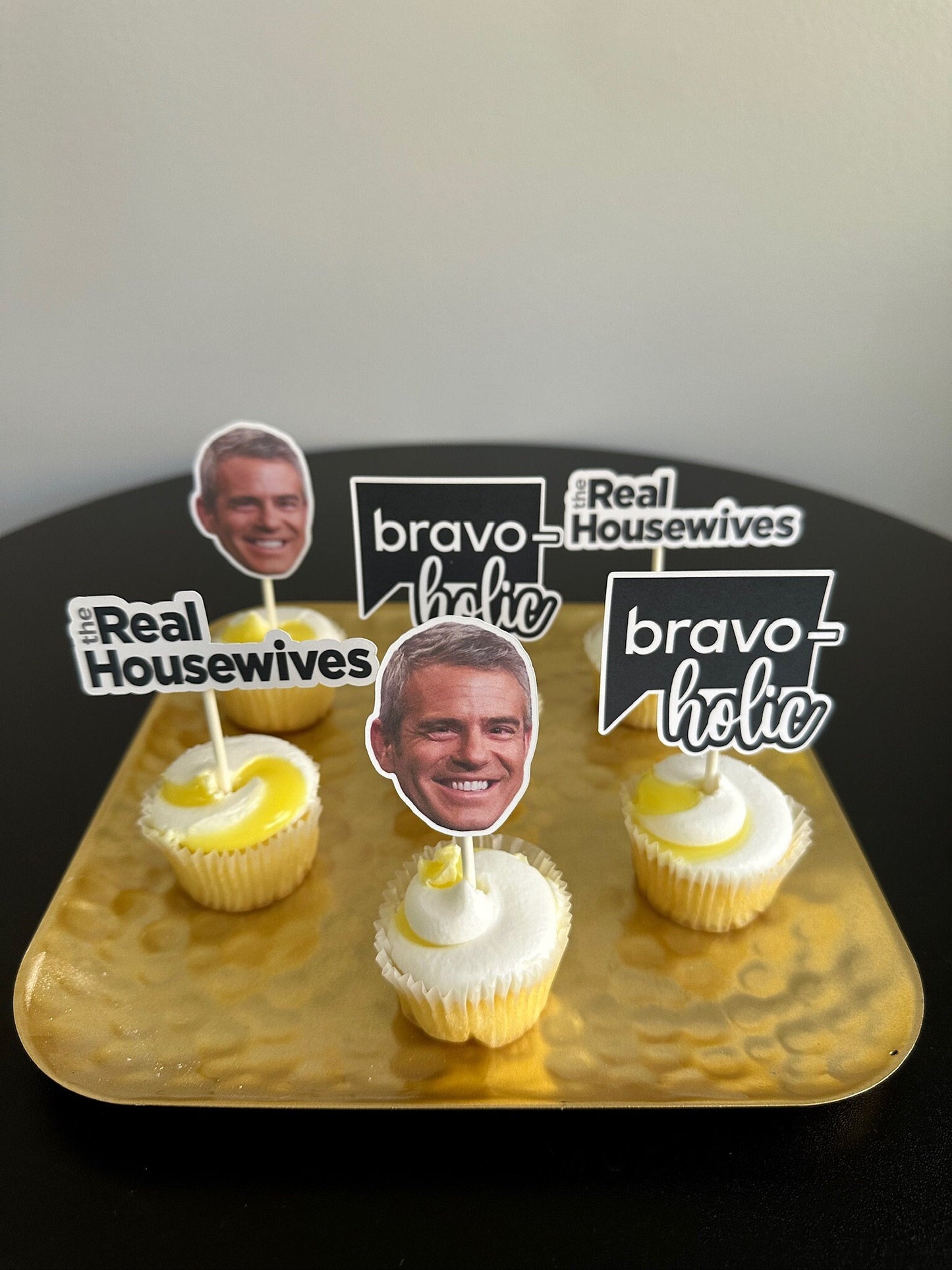 Real Housewives Andy Cohen Cupcake Toppers: Bravo TV Party Decor