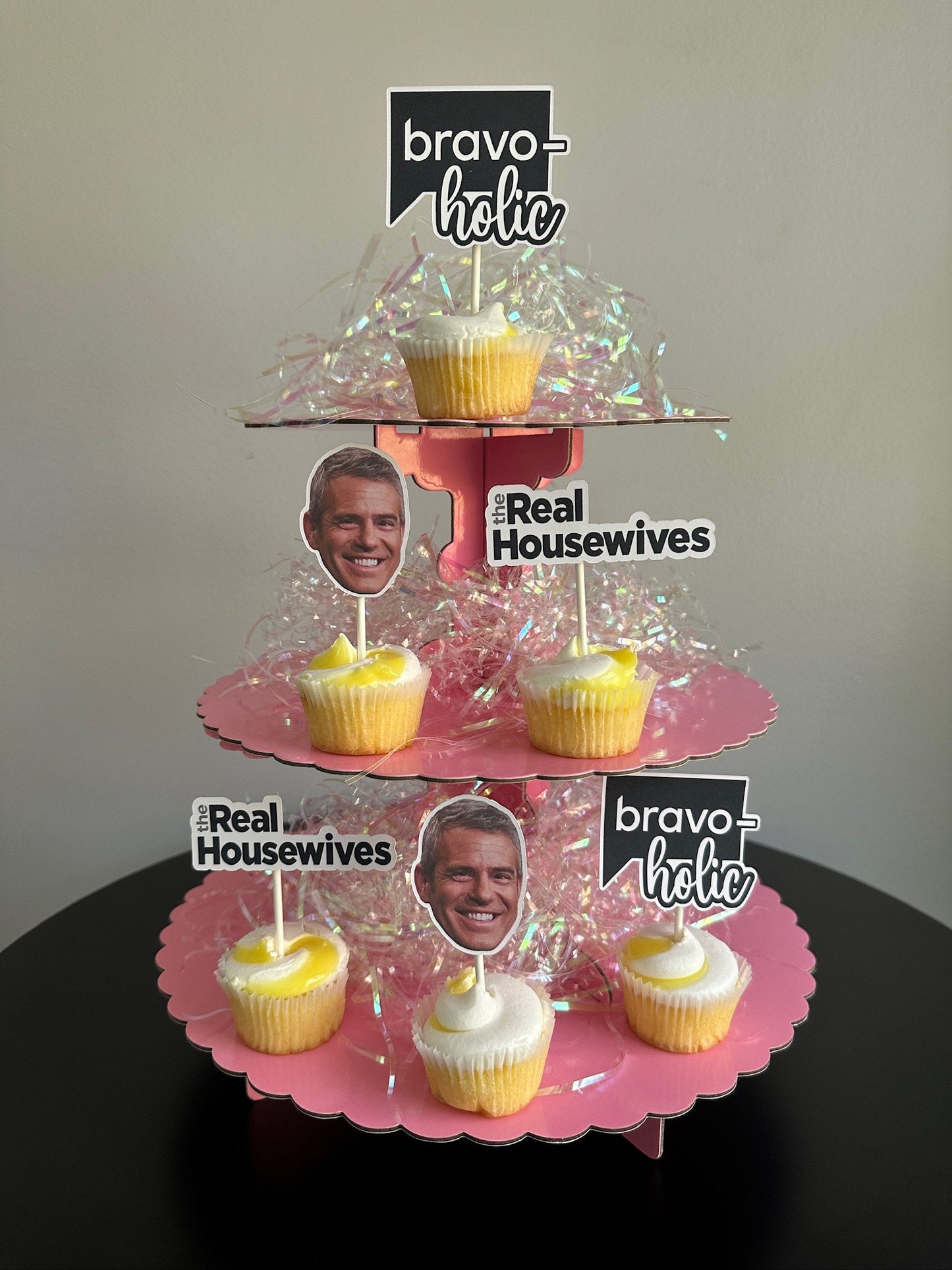 Real Housewives Andy Cohen Cupcake Toppers: Bravo TV Party Decor